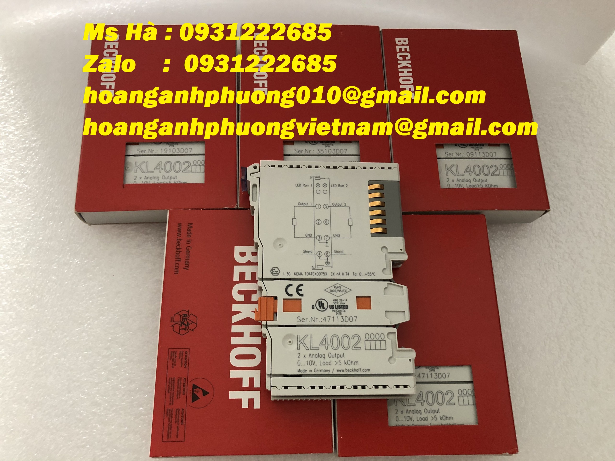 Thiết bị đầu cuối beckhoff KL4002 nhập khẩu giá tốt